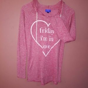 City Streets hoodie Pink T-Shirt long sleeves
